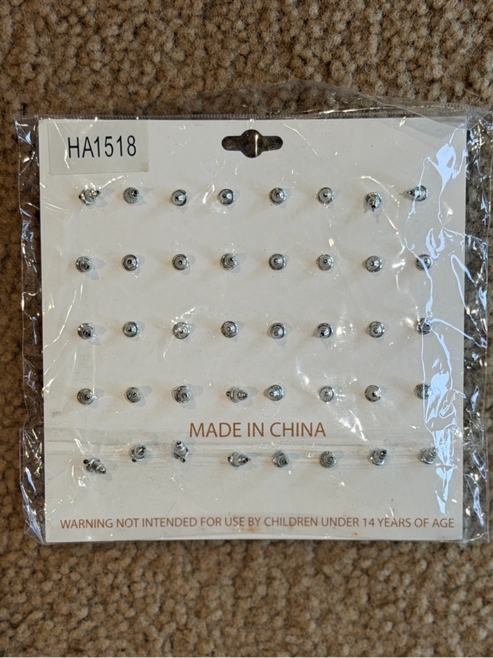 Couture Gems Silver Accent Earring Set 20 Pair - Picture 7 of 8